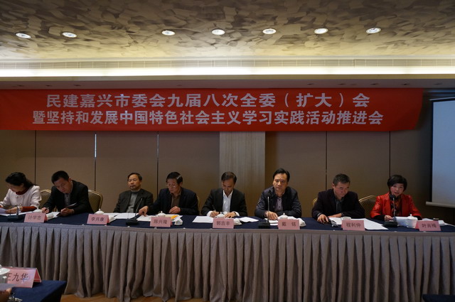 民建嘉兴市委会召开坚持和发展中国特色社会主义学习实践活动推进会