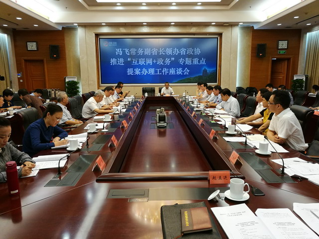 冯飞主持召开民建界别“互联网+政务”专题重点提案办理会